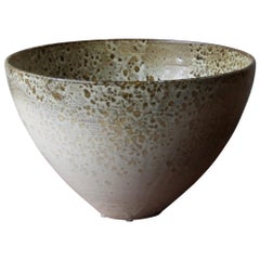 Kasper Würtz Vaso a campana in gres one-off Smalto marrone e bianco