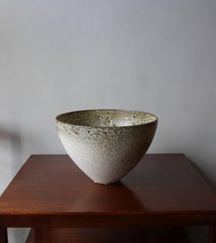 Kasper Würtz Vaso a campana in gres one-off Smalto marrone e bianco