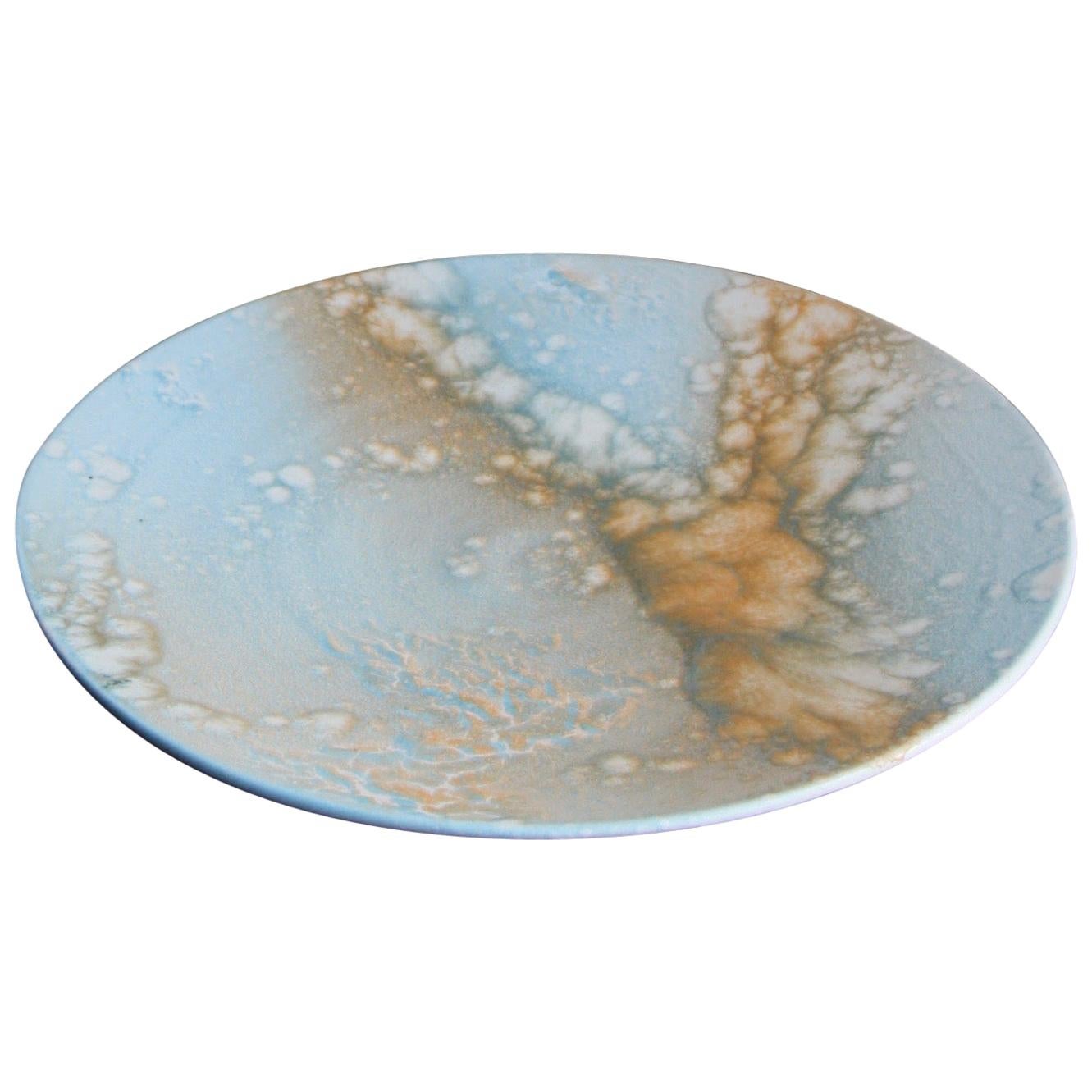 Kasper Würtz One Off Stoneware Art Plate Monochromatic Black Glaze For