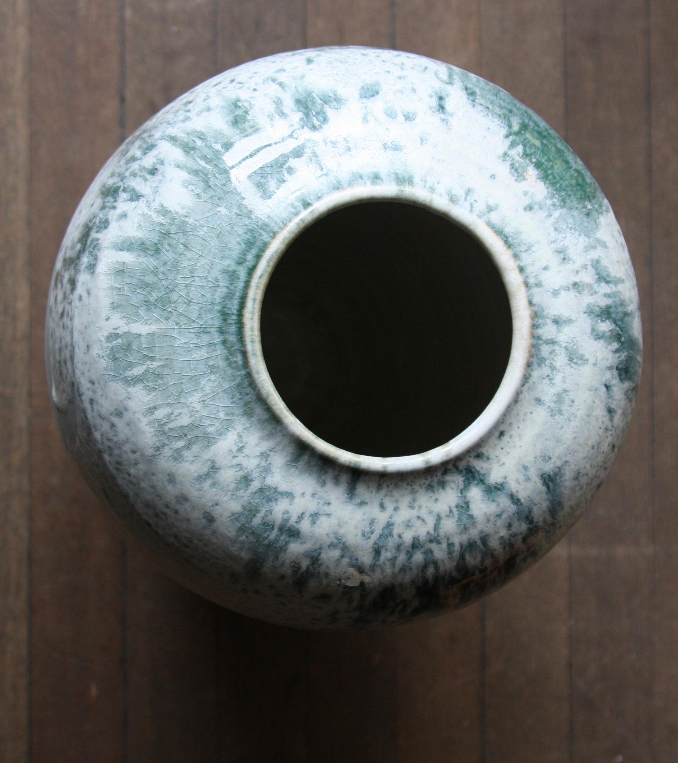 Kasper Würtz One Off Stoneware 'Rising Balloon' Vase #2 Blue & White Glaze In Excellent Condition In London, GB