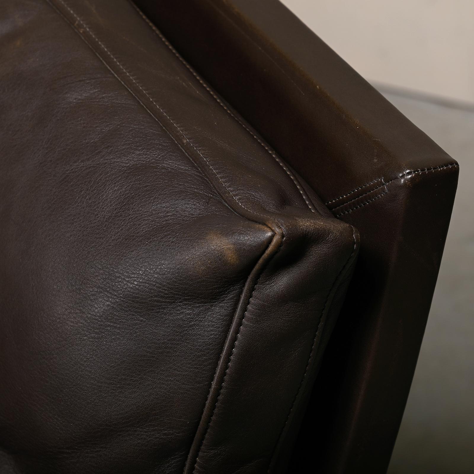 Kastholm & Fabricius BO-561 Lounge Chair in Chocolate Brown Leather by Bo-Ex For Sale 5