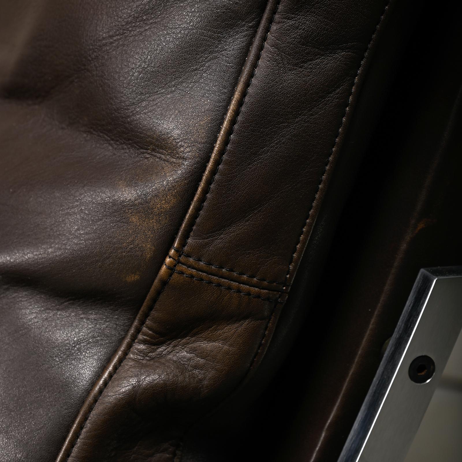 Kastholm & Fabricius BO-561 Lounge Chair in Chocolate Brown Leather by Bo-Ex For Sale 7