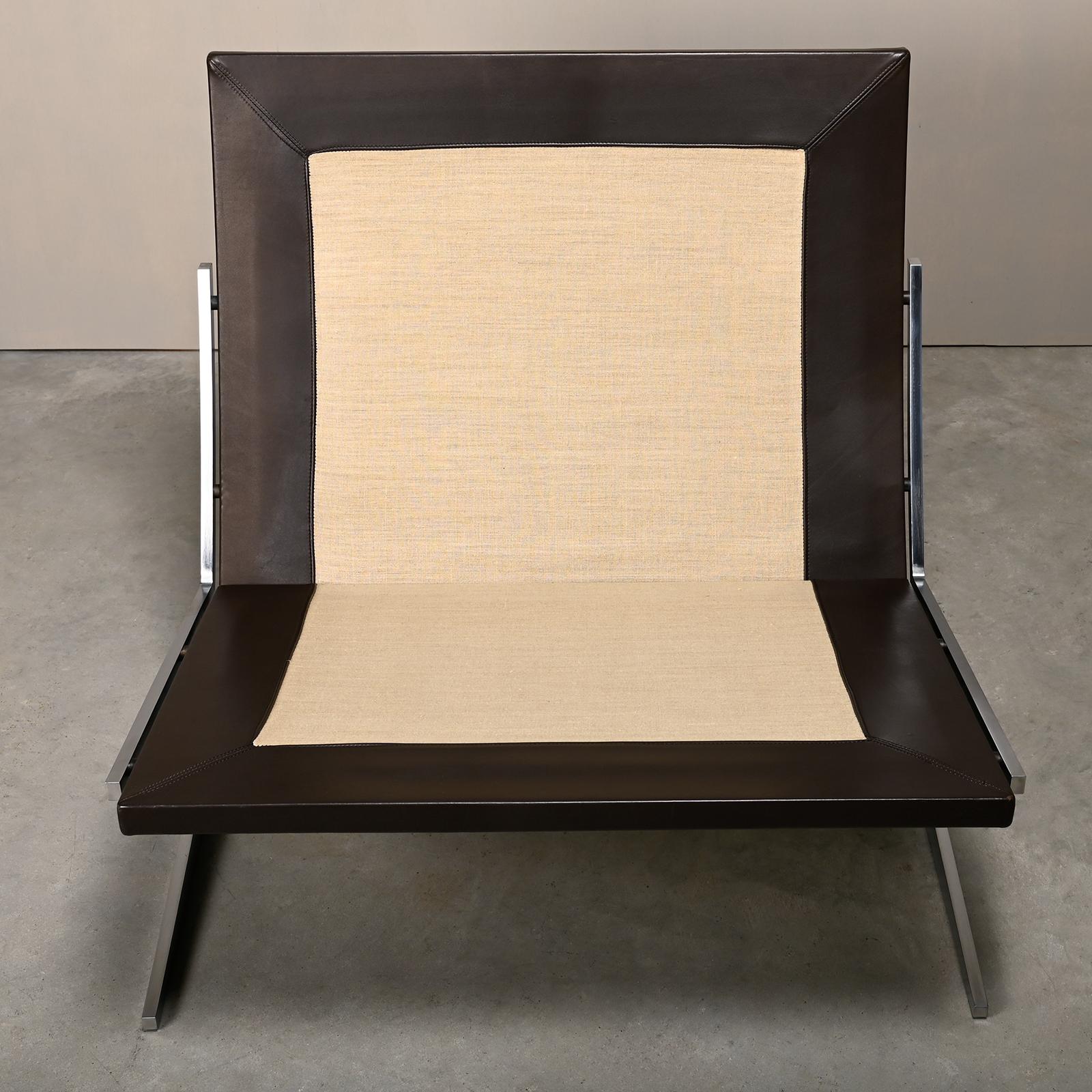 Kastholm & Fabricius BO-561 Lounge Chair in Chocolate Brown Leather by Bo-Ex For Sale 11