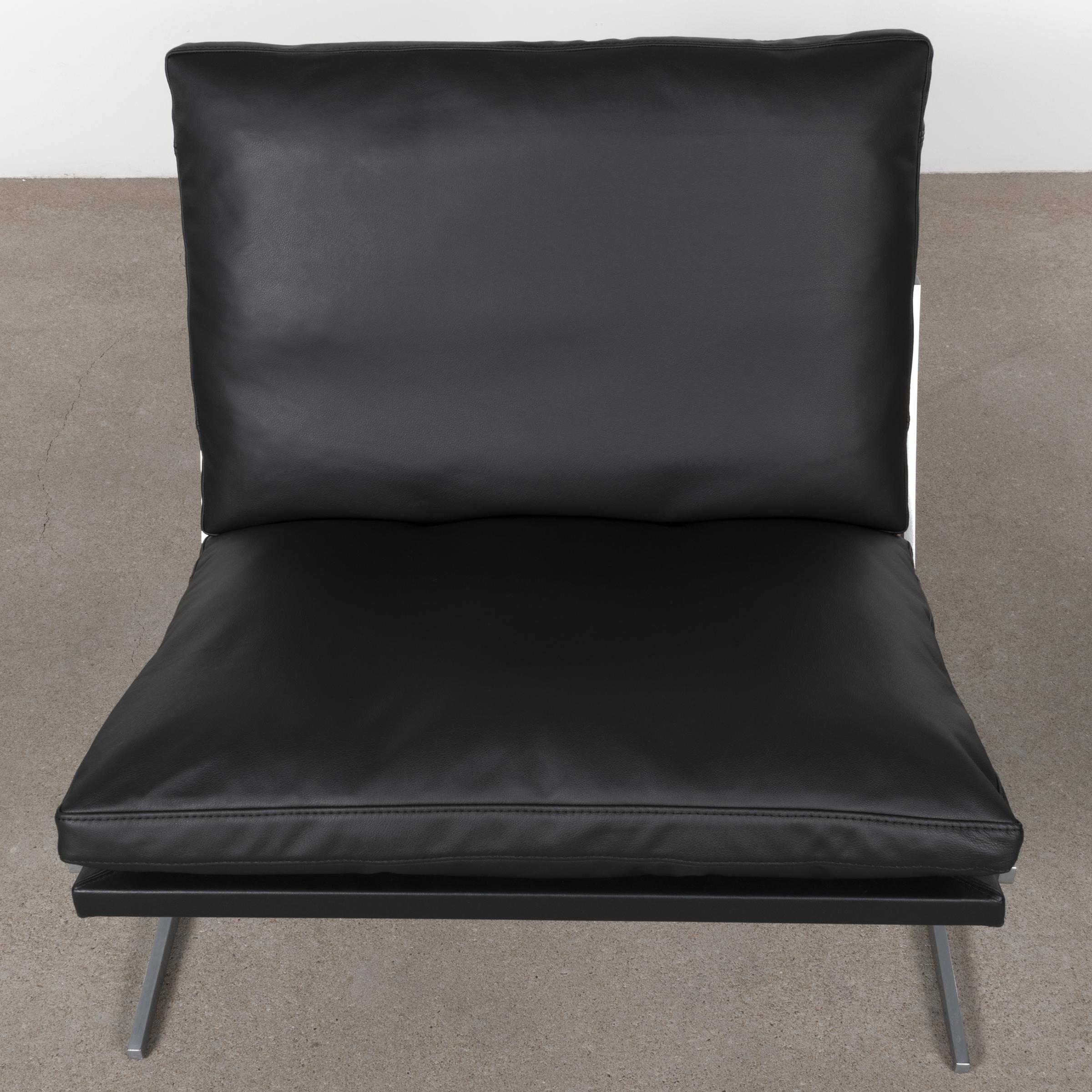 Kastholm & Fabricius BO-561 Lounge Chair in Dark Green Leather by Bo-Ex Denmark 2