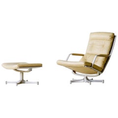 Kastholm & Fabricius for Kill International Leather Lounge Chair FK 85