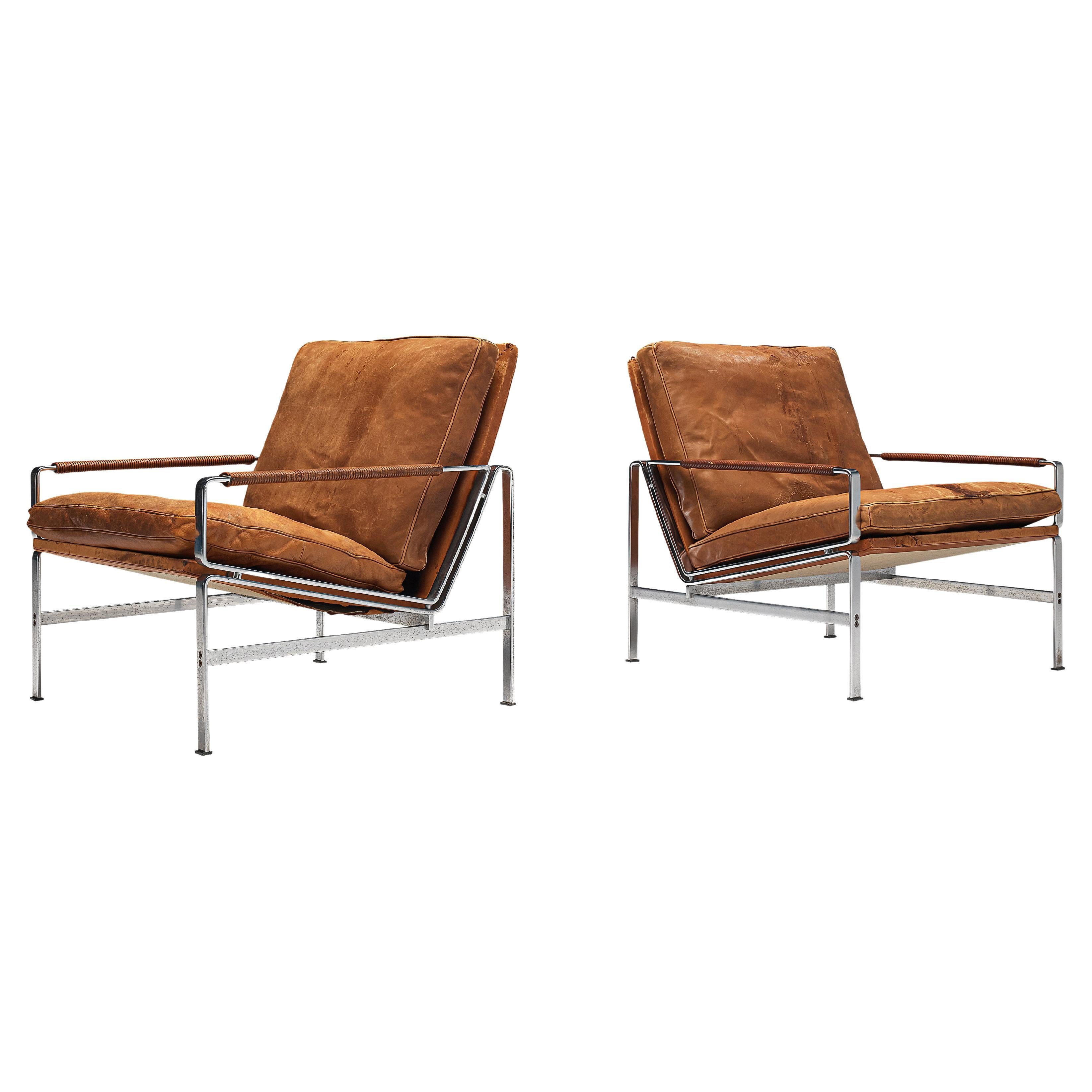 Kastholm & Fabricius for Kill Internatonal Pair of Lounge Chairs Model ‘FK 6720��’
