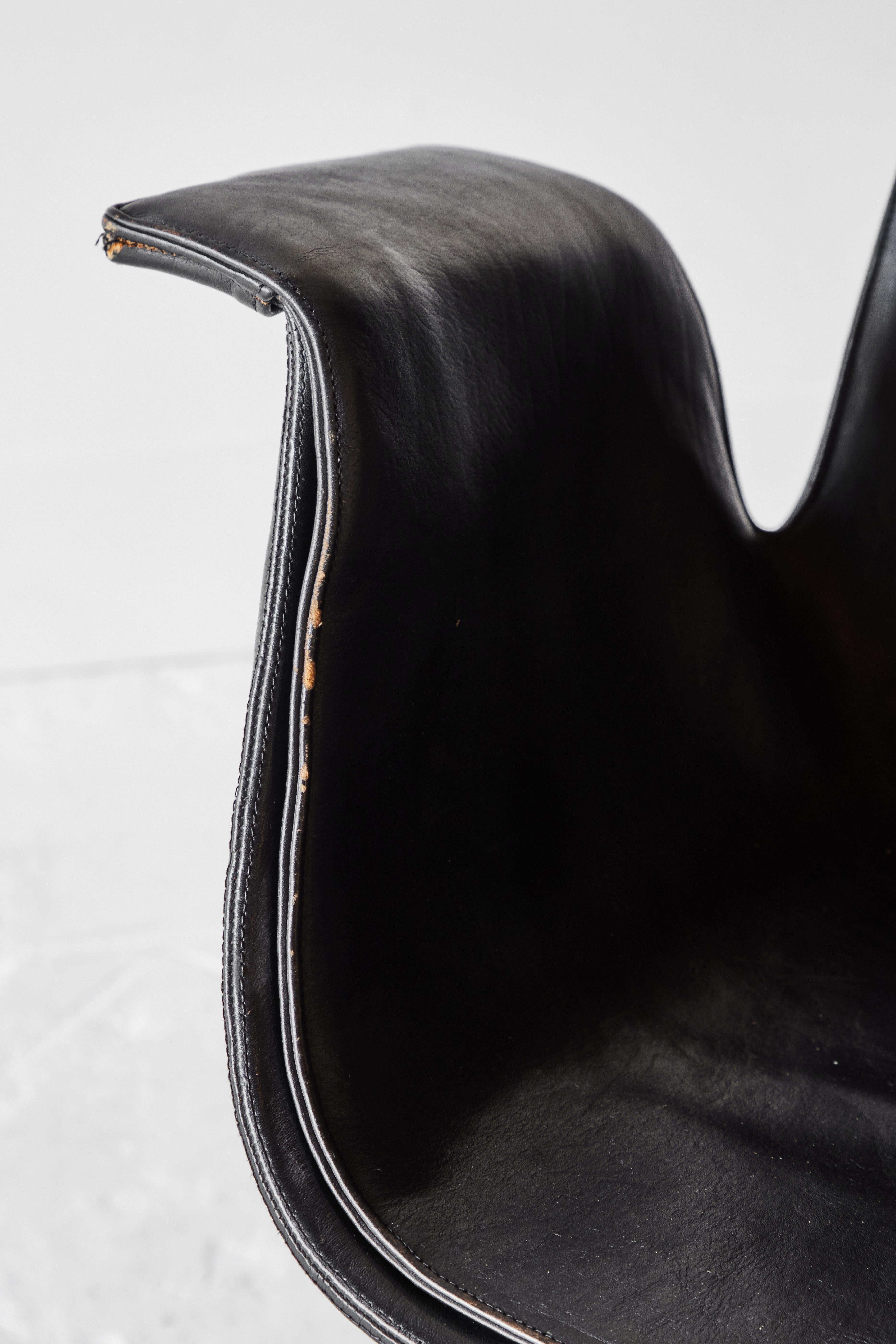 Steel Kastholm & Fabricus’ “Bird” Low-Back Swivel Chair