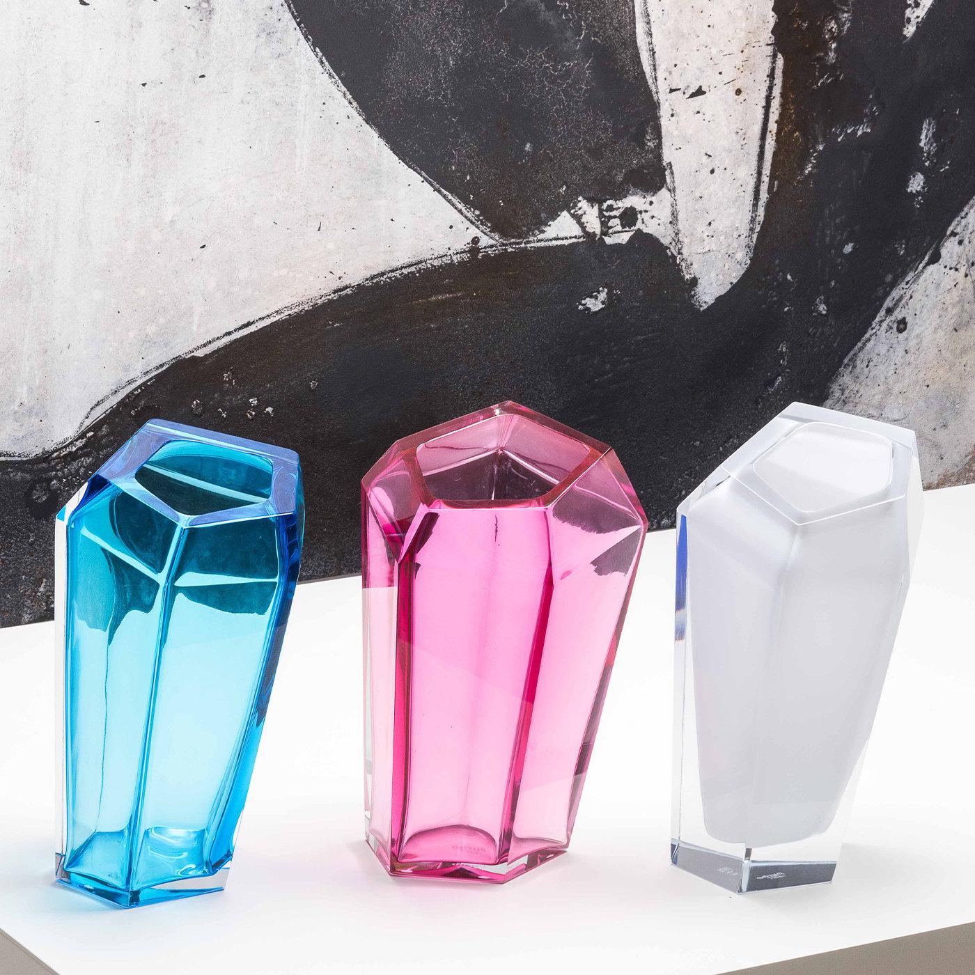 Kastle Blue Vase by Karim Rashid In New Condition For Sale In Milan, IT