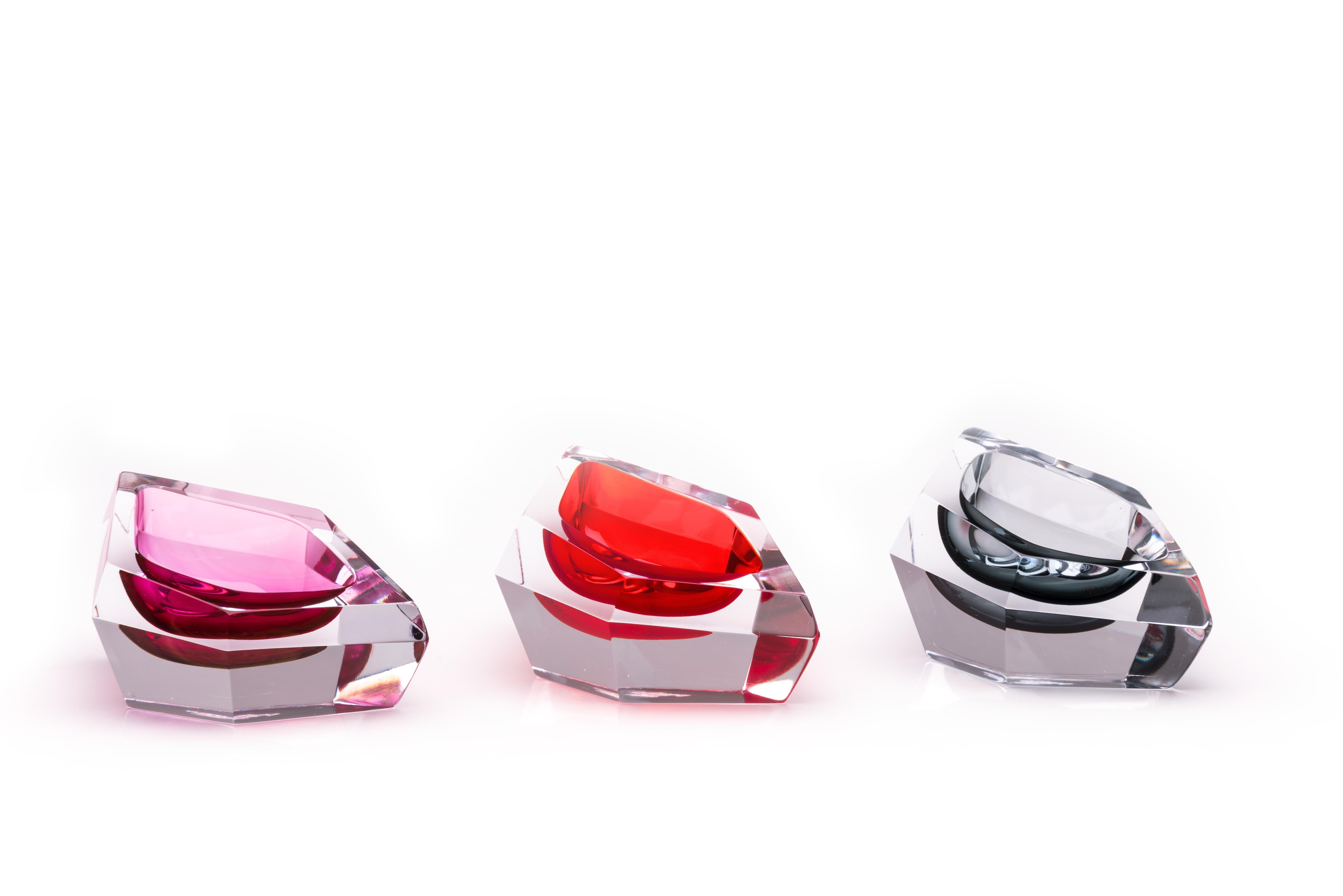 Modern 21st Century Karim Rashid Mini Bowl Murano Glass Various Colors For Sale