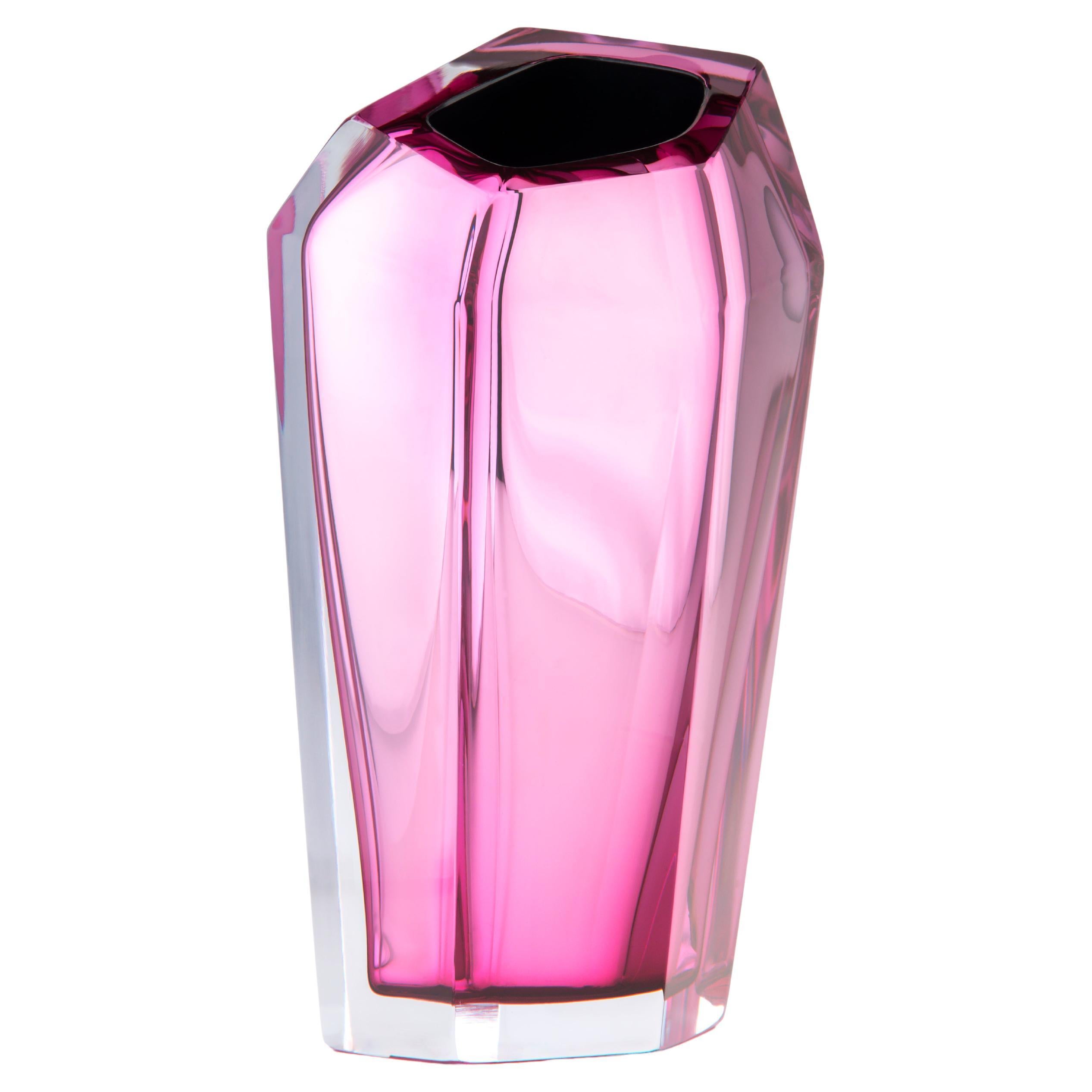 Kastle Pink Small Vase by Purho For Sale