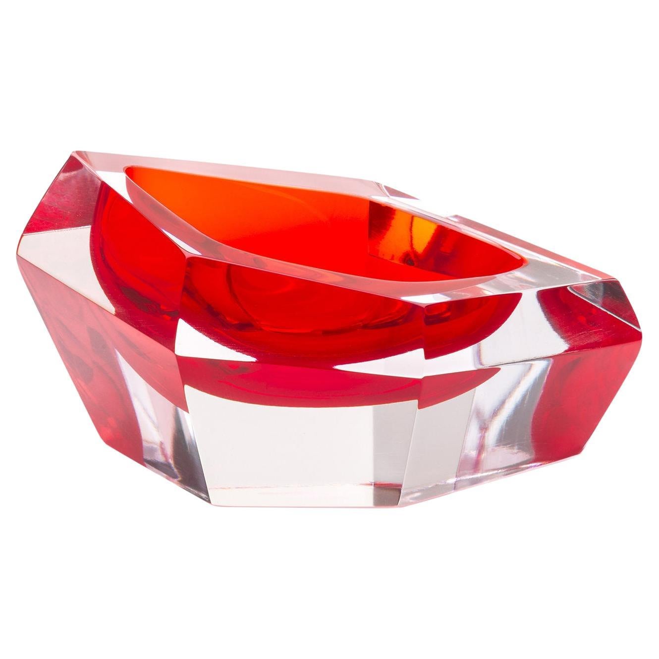 Kastle Small Red Centerpiece by Karim Rashid For Sale