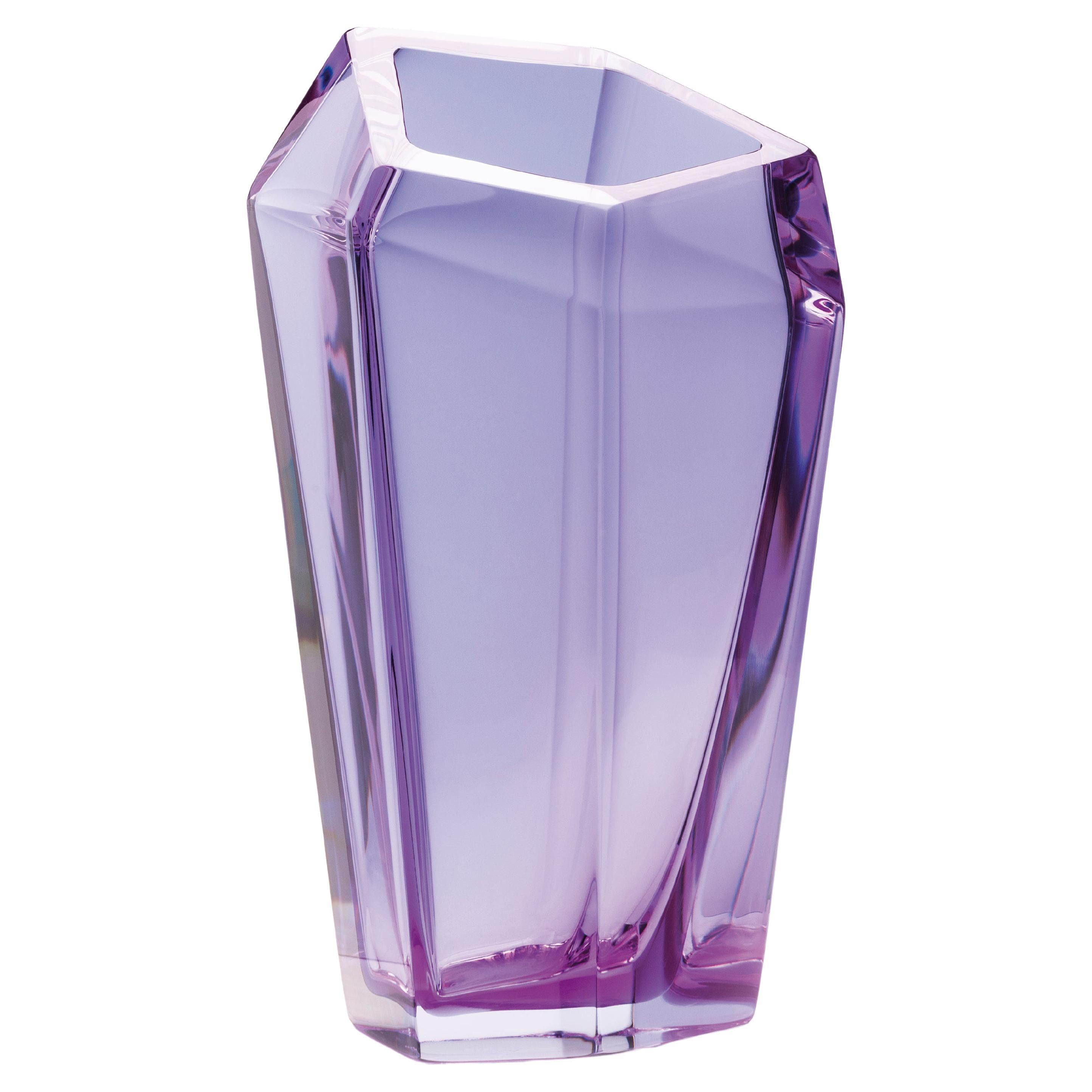 Kastle Violett Große Vase von Purho im Angebot