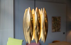 Brass Kastor Lamp by Jo Hammerborg for Fog & Mørup, Denmark, 1960s