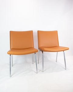 Kastrup Chair In Cognac Leather Model AP40 By Hans J. Wegner