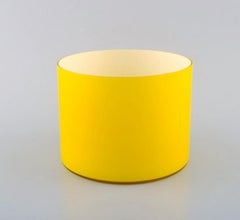 Kastrup / Holmegaard, a Pair of Large Bowls in Yellow Opaline Glass