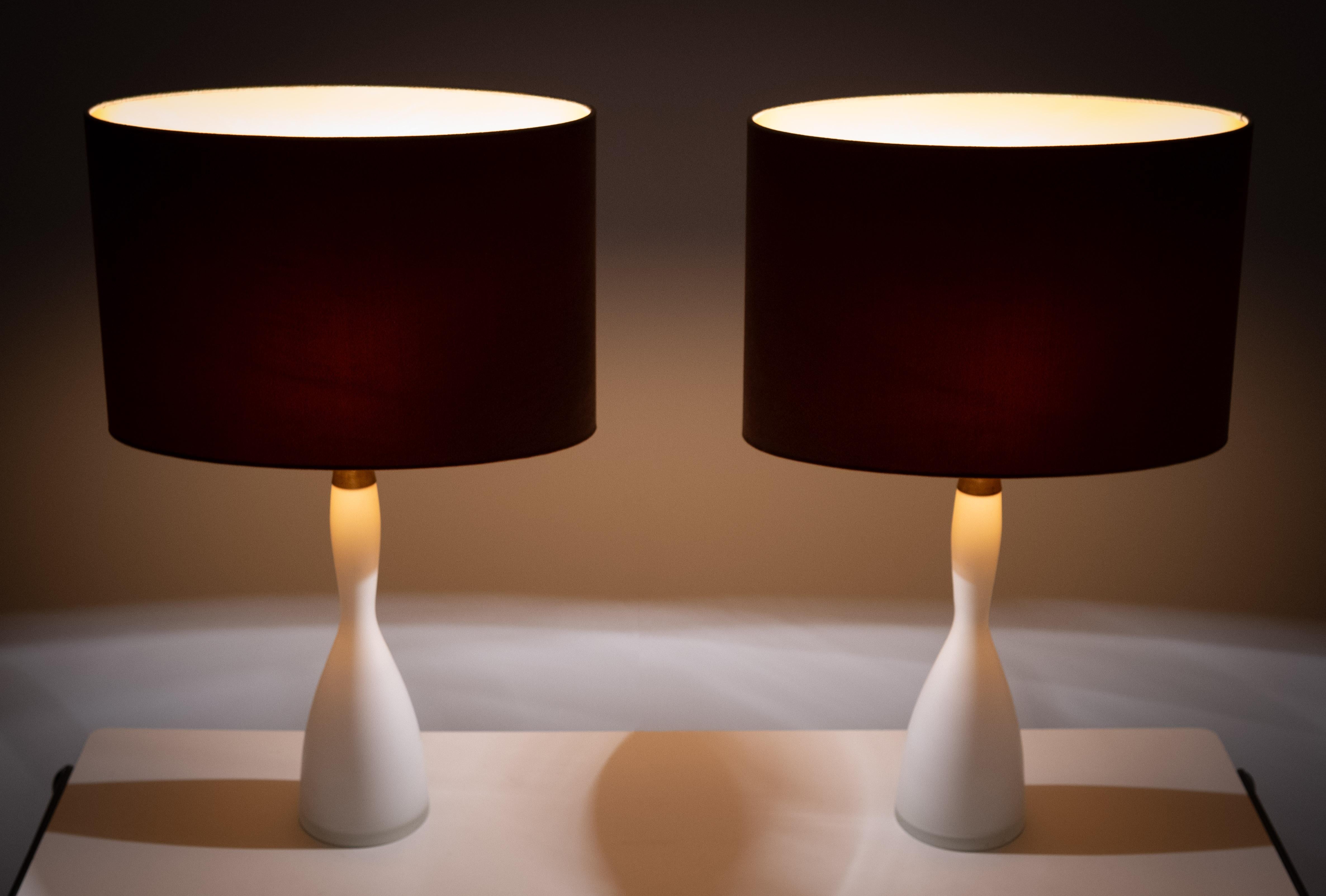 Kastrup  Lampes de table en verre opalin Design/One 1960 Danemark en vente 5