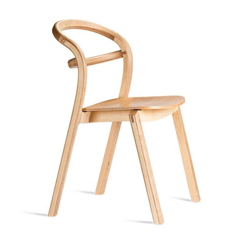Kastu Oak Chair by Made By Choice
Dimensions: 46 x 49 x 81 cm
Materials: Plywood
Standard Finishes: Natural Wood / Painted Black

Also Available: Kastu Blackk Chair, Kastu Black Cognac leather, Upholstery Category 1 (Natural Leather), &