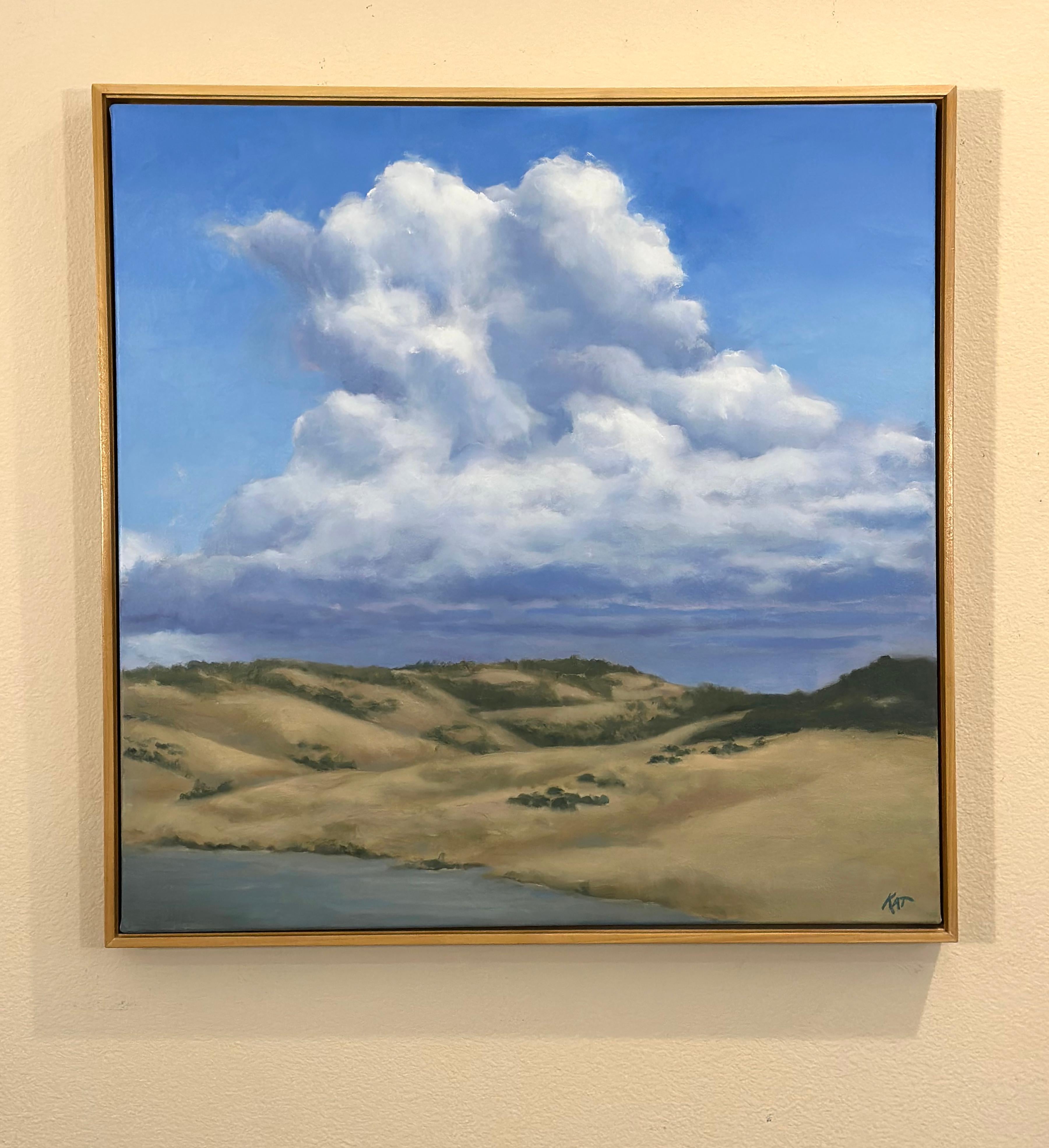 <p>Artist Comments<br>A rare storm cloud looms over the rolling hills near Californiaâ€™s Central Coast, building tension in the sky. The painting delicately captures the power and beauty of nature in an expressive, atmospheric composition.The