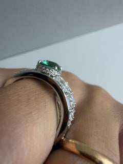Kat Florence 1.53ct Brazilian Paraiba Tourmaline Diamond Ring