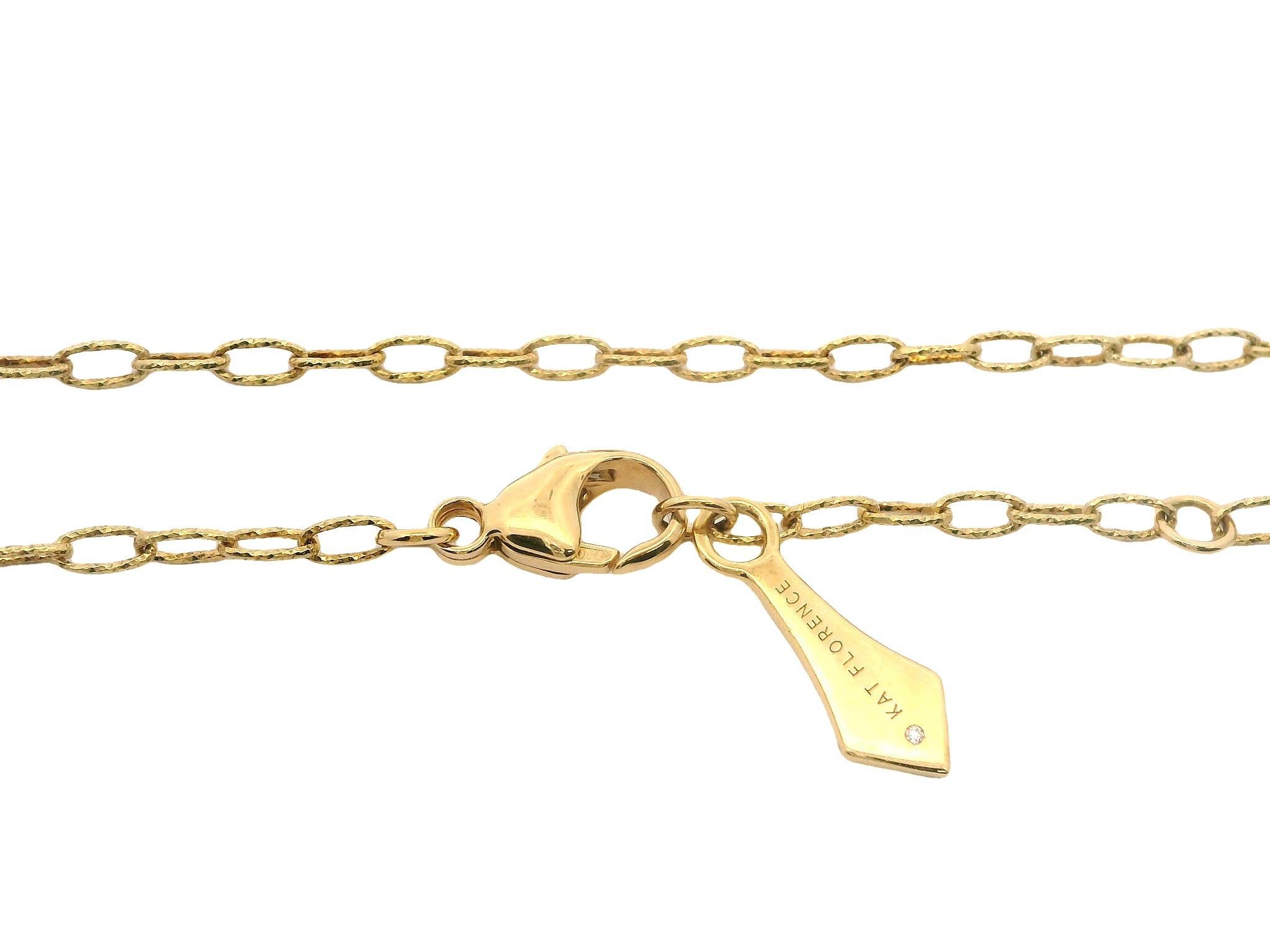 Kat Florence 18k Gold 1.65ctw D FL Diamond Open Locket Pendant Long Necklace 2