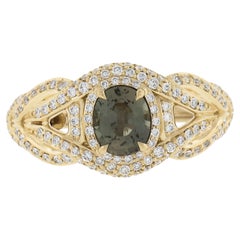 Kat Florence 18k Gold 1,74ct AIGS Graded Alexandrit & Diamant Aussage Ring