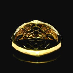 Kat Florence 18k Gold 3.43ctw Magenta Garnet D FL Diamond Solitaire Ring