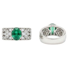 Kat Florence 2.44ct Tsavorite Garnet Diamond Ring in 18k Gold