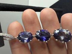 Kat Florence Iolite Earrings 18.8ct Madagascar with D Flawless Diamonds