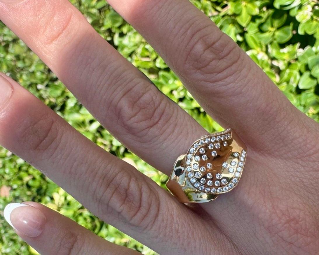 Kat Florence, bague en or 18 carats avec diamants naturels en vente 2