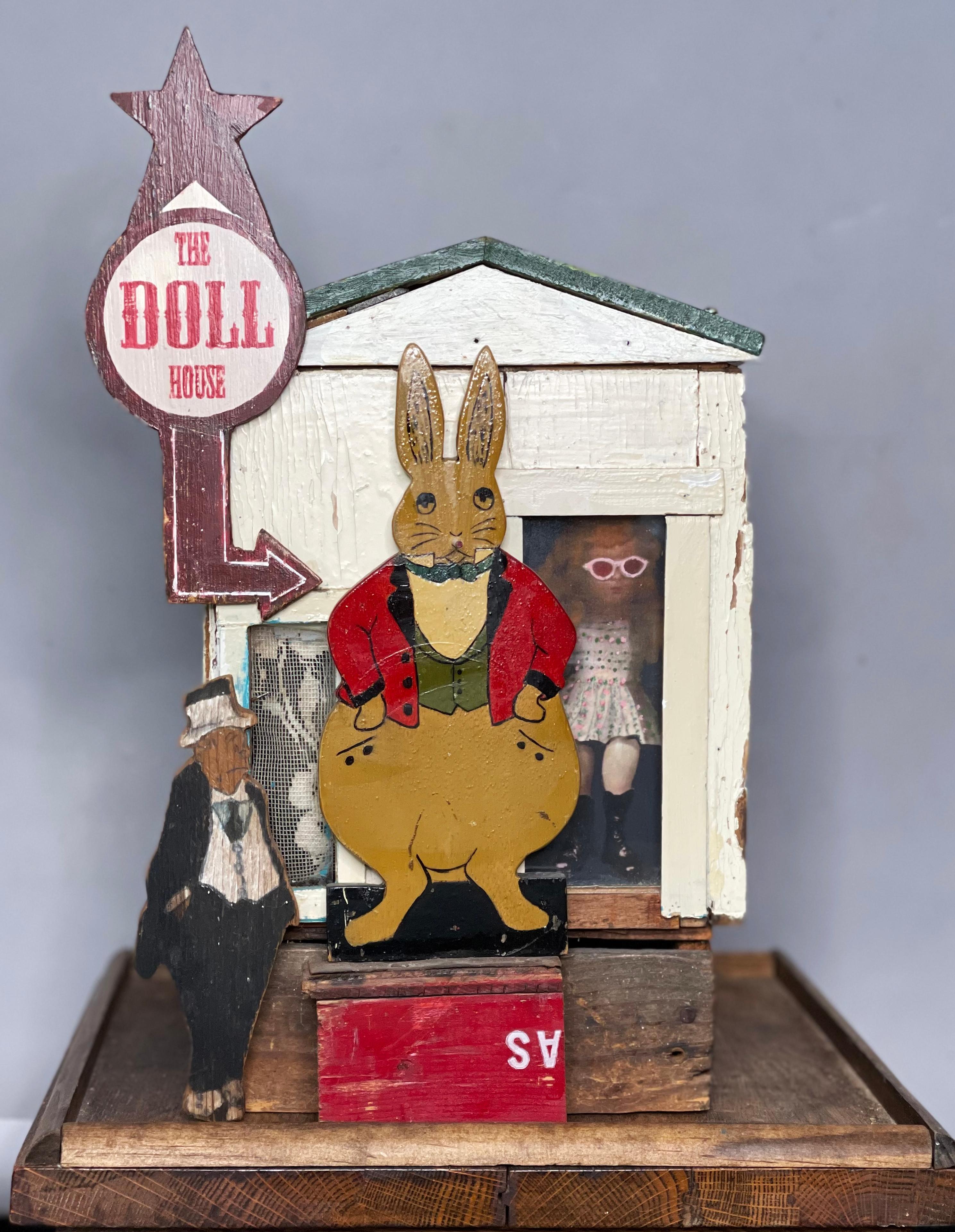 The Doll House - Mixed Media Art by Kat Flyn