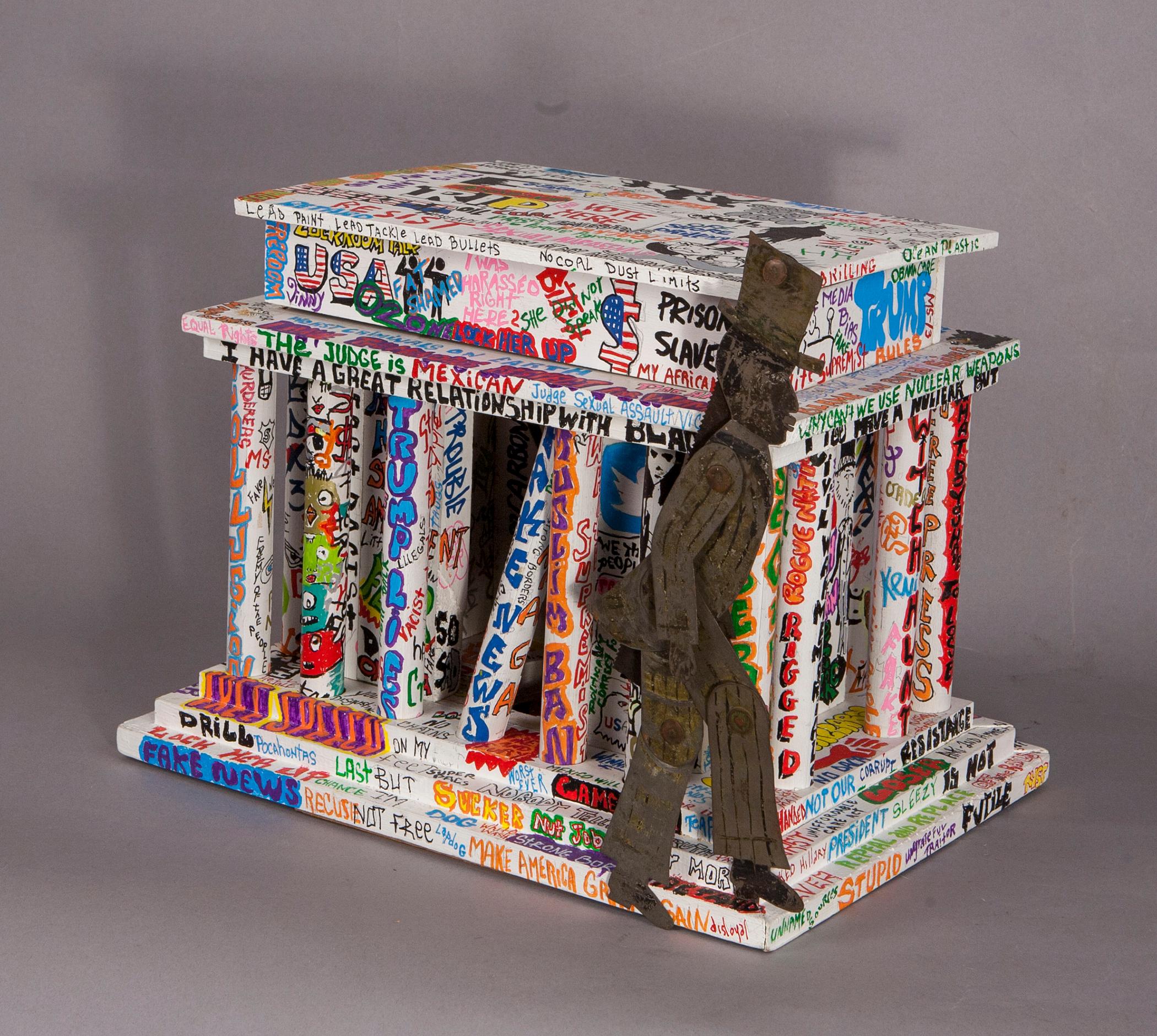Memoriale di Trump - Mixed Media Art di Kat Flyn