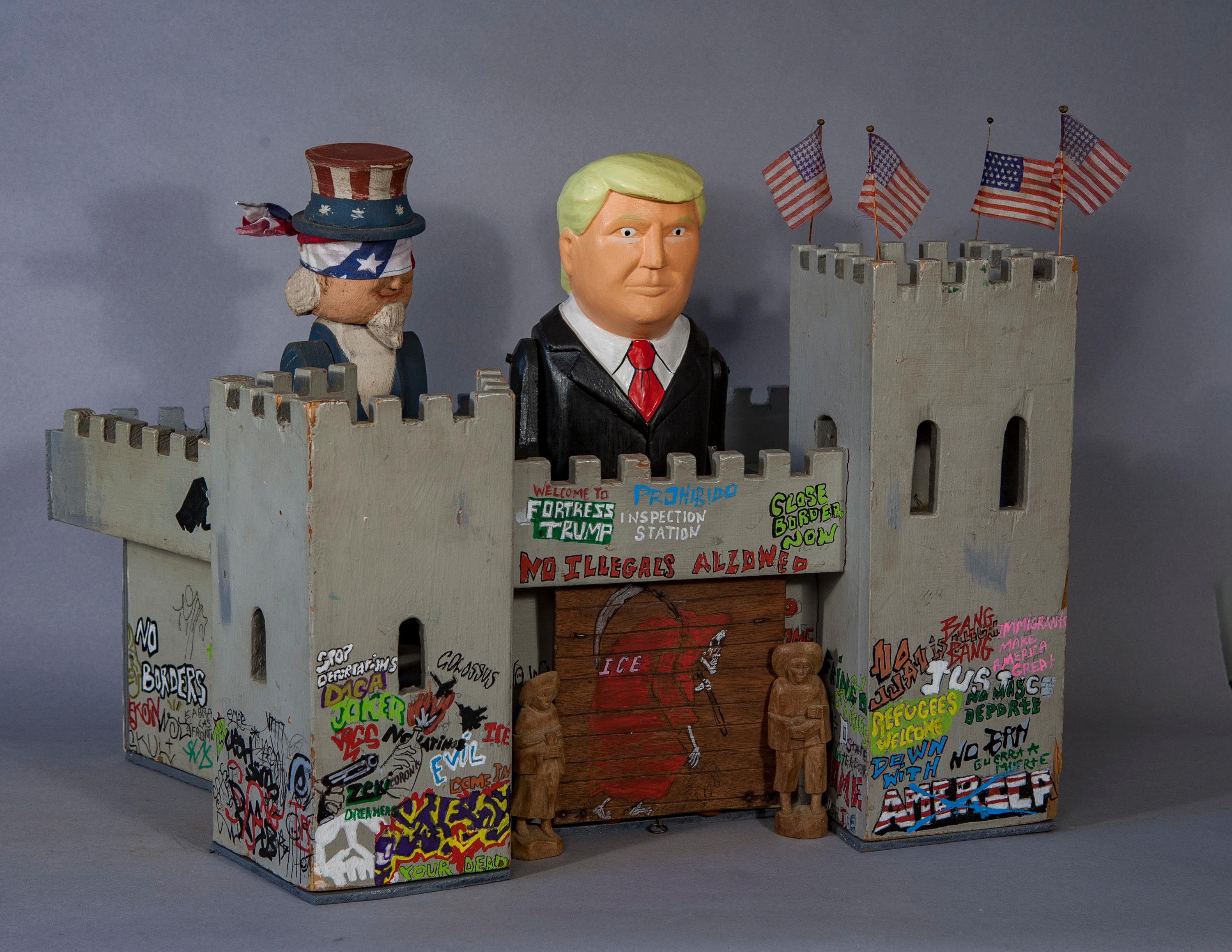Fortress America - Mixed Media Art by Kat Flyn