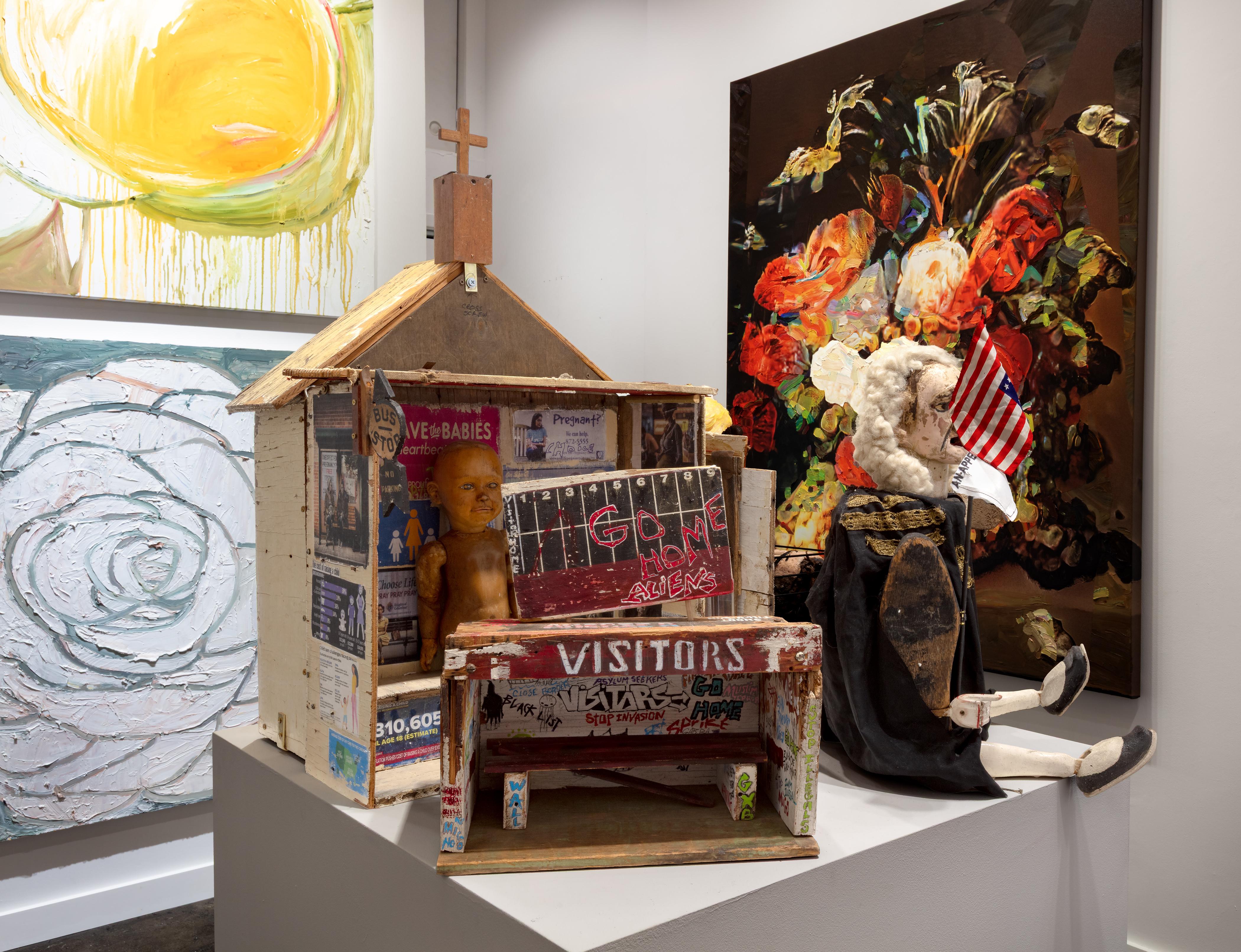 visiteurs du site - Sculpture de Kat Flyn