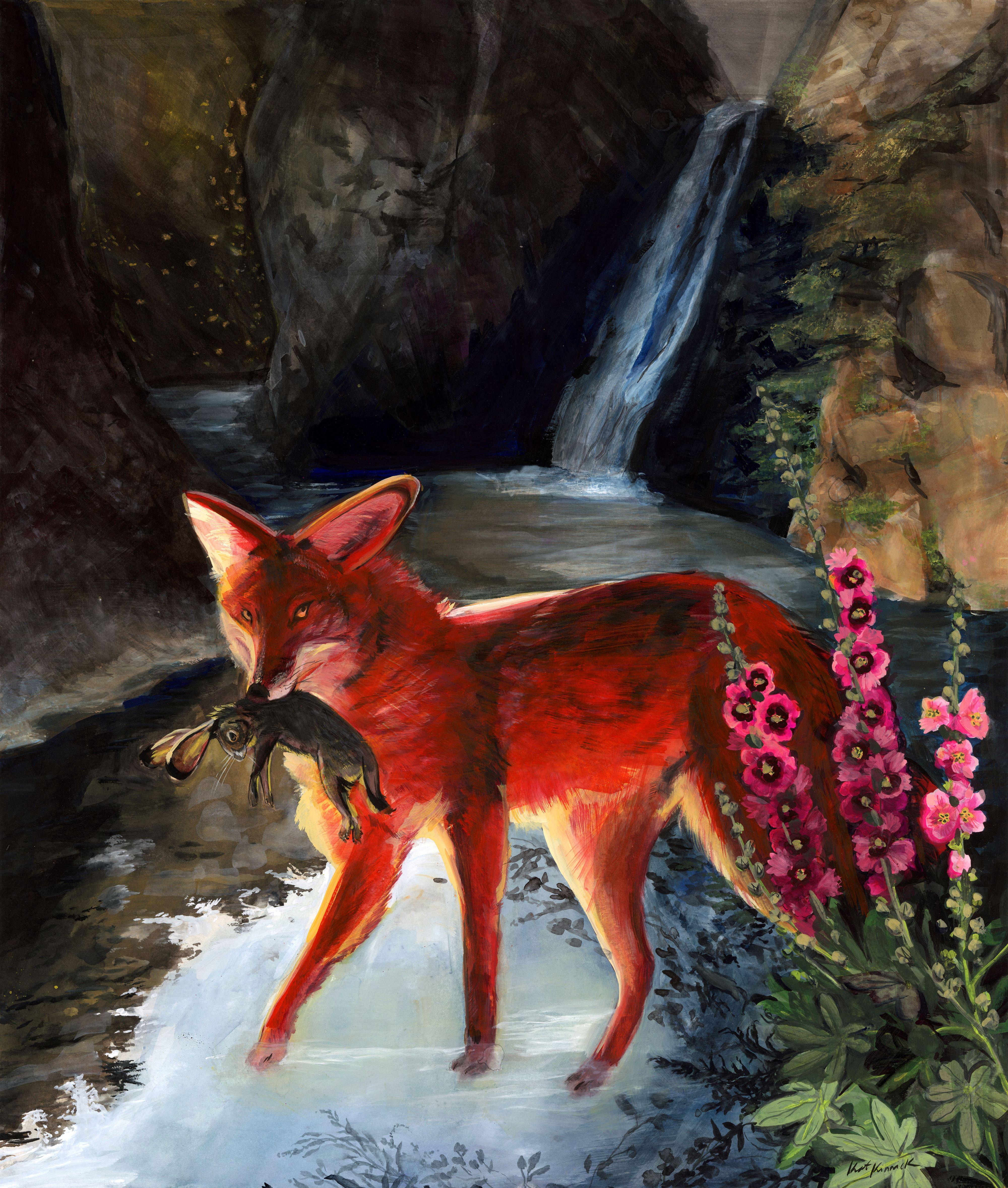 Animal Painting de Kat Kinnick - Mito de Nambe