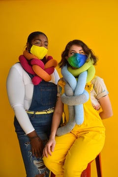 Bufanda de fideos única- Rosado