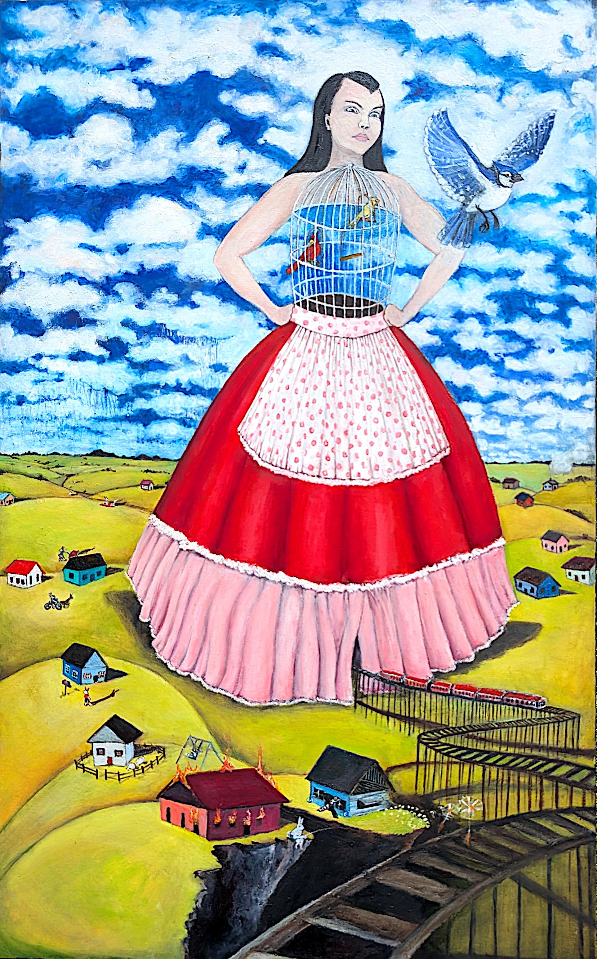 Gaining Perspective, Oil Painting