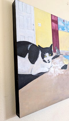 Völlig friedlich, Ölgemälde