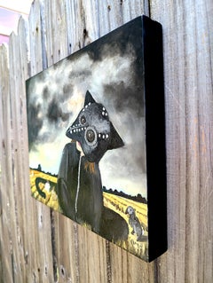 Tormenta en ciernes, Pintura al óleo