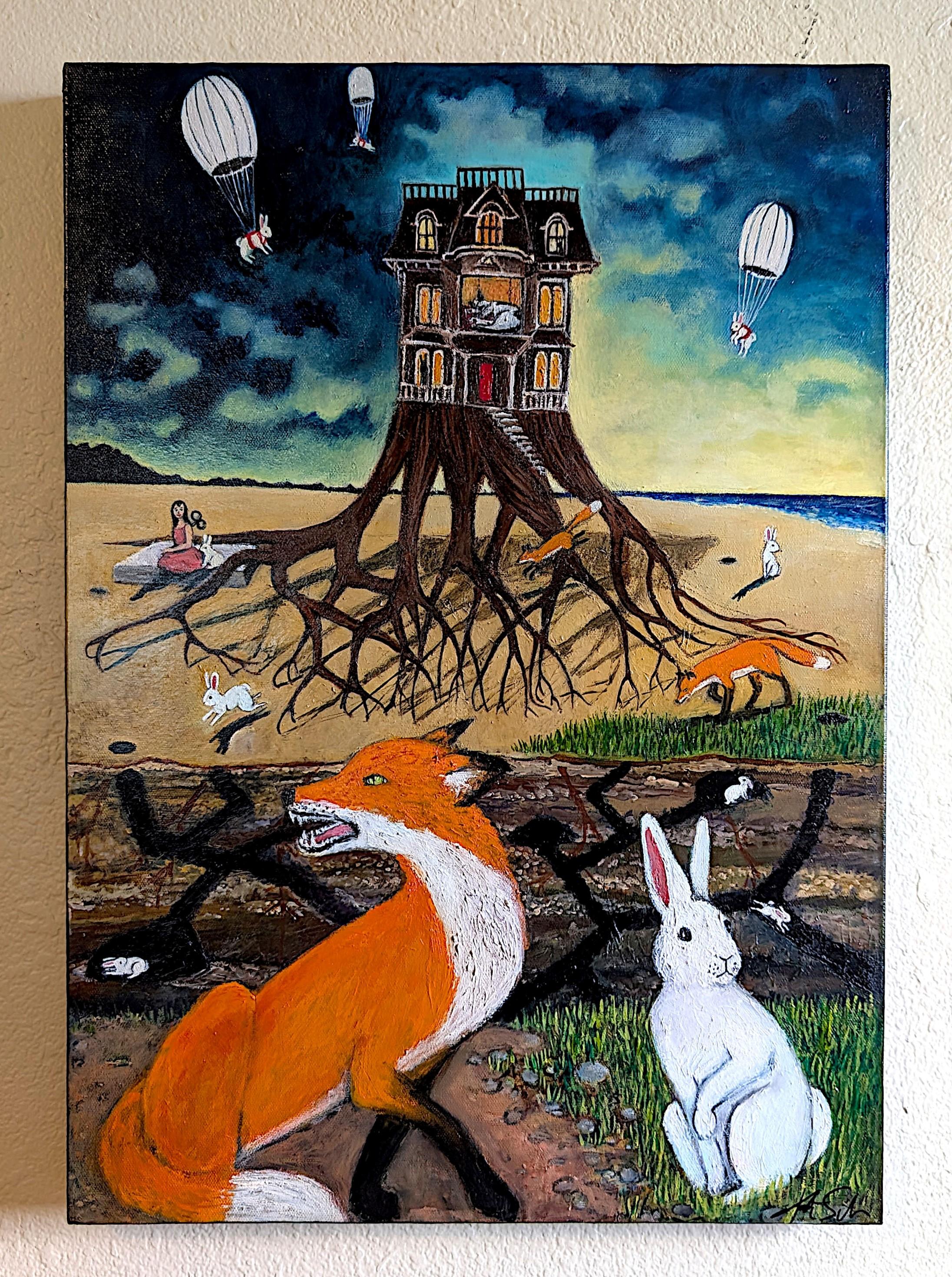 Der Verschüttete, Ölgemälde (Surrealismus), Painting, von Kat Silver