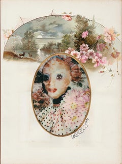 "Stephanie Adored Polka Dots" Antique Victorian Photo Album page, C-type Print