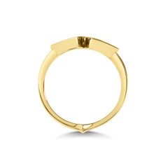 Kata 18k Yellow Statement Sculptural Gold Kali Spear Dress Ring