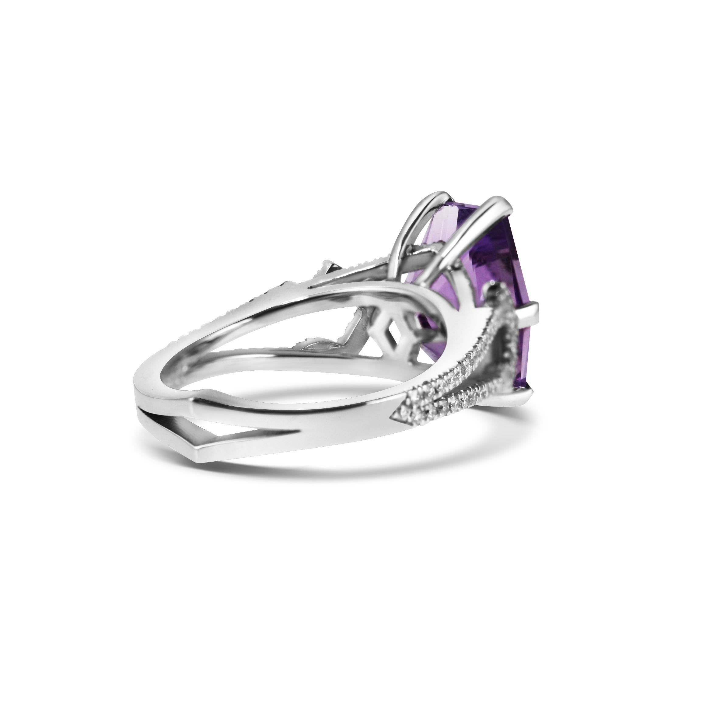 The Asteria Ring, named for the Goddess of starlight and dreams, the central amethyst exudes an otherworldy quality, its facets drawing you in to another dimension.
Our KATA Showpieces are a testament to the art of fine jewellery. The gemstones are