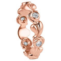 Kata Grace 18ct Rose Gold 0.24ct White Diamonds Brilliant Cut Band Wedding Ring