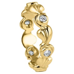 Kata Grace 18ct Yellow Gold Brilliant Cut 0.24ct White Diamond Band Wedding Ring