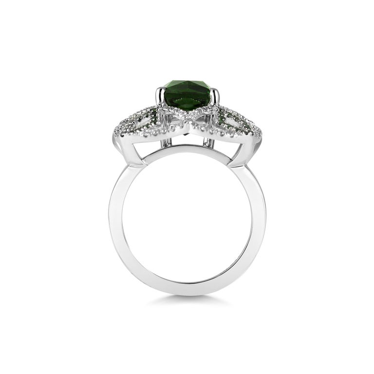 KATA One-of-a-kind 18K Showpiece 3.71ct Green Tourmaline Diamond ...
