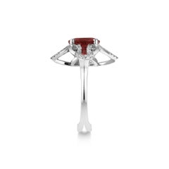 Kata One-of-a-kind Showpiece 3.41 Carat Rubellite Tourmaline and Diamond Ring