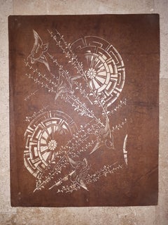 Katagami (japanese Stencil), Meiji Era Japan