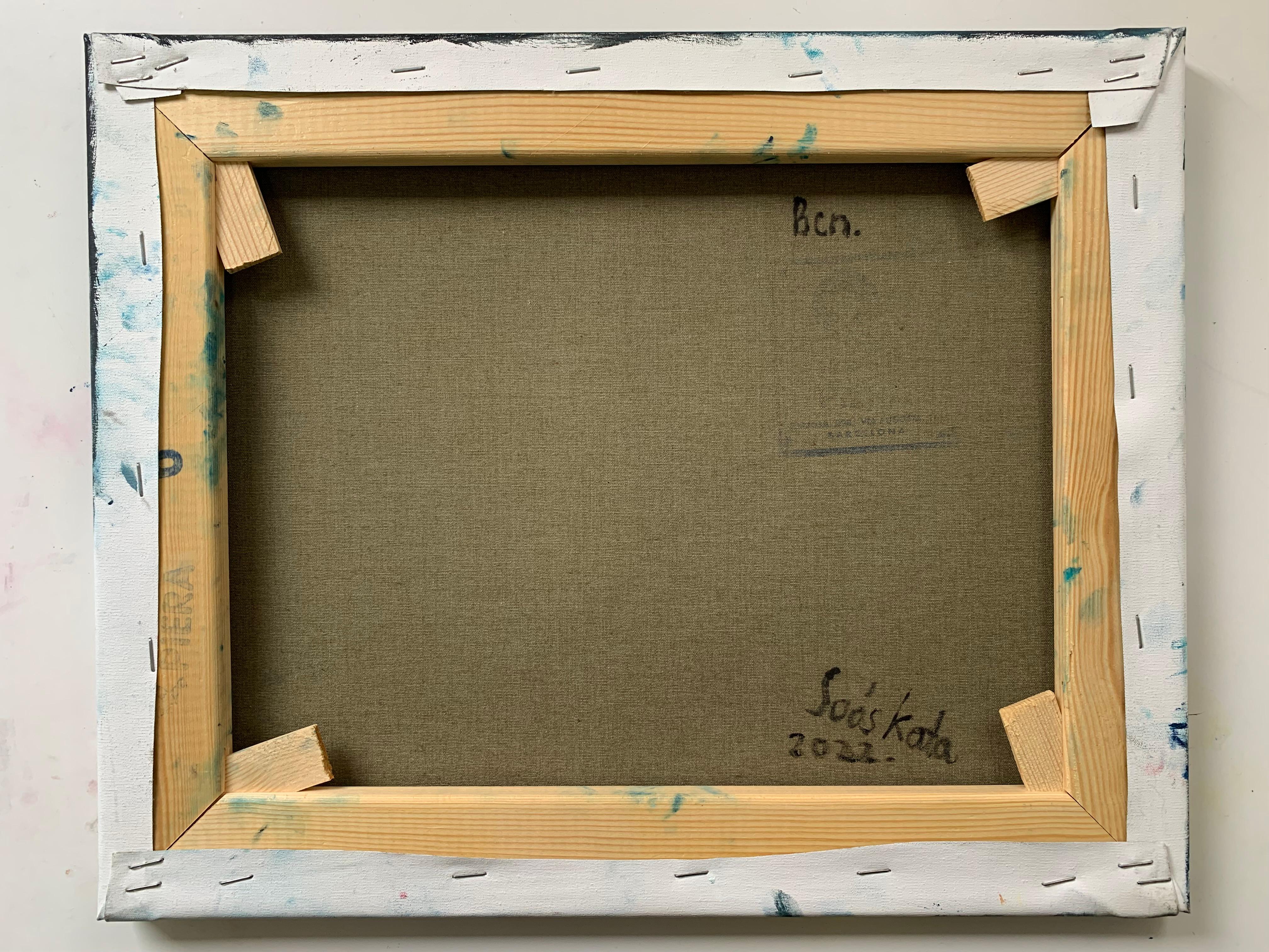 REM (Rapid Eye Movement) 3 (Abstrakt), Painting, von Katalin Soós