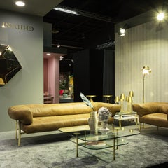 Katana Tobacco 3-Seat Sofa By Paolo Rizzato