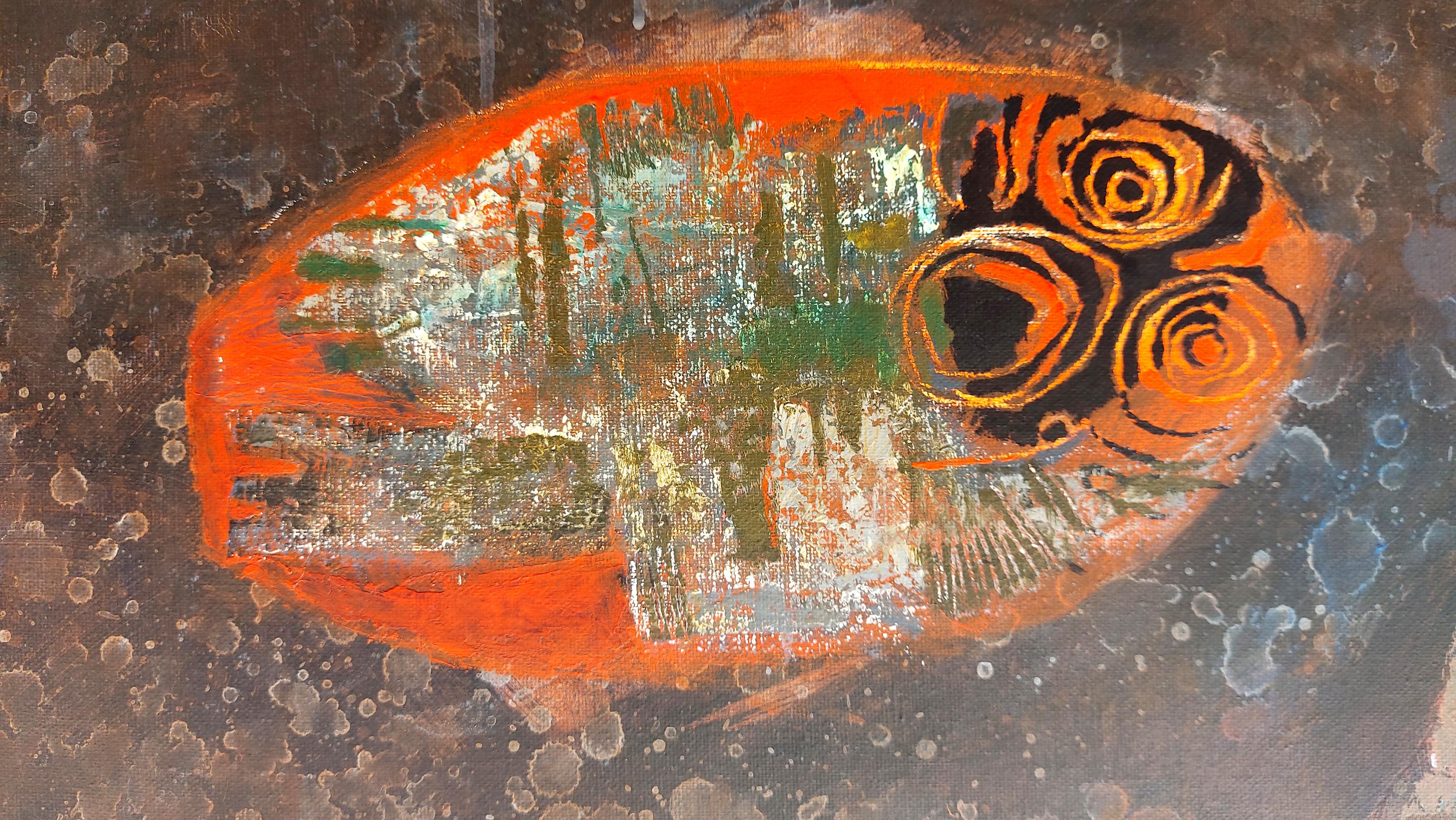 'Idoli dimenticati II', di Katarina Dordevic, Pittura acrilica su tela - Painting di Katarina Dordevic 
